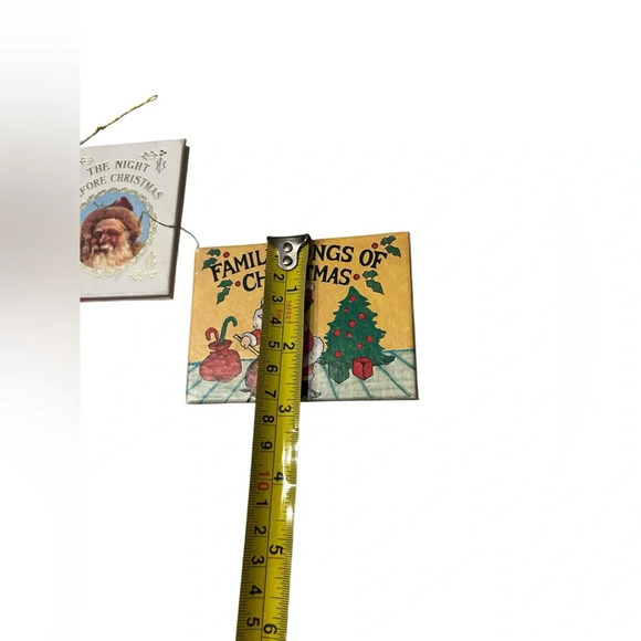 Vtg Family Songs Of Christmas Mini Book Ornament And The Night Before Christmas - Picture 6 of 8
